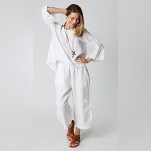 bryn Walker White Wide Leg Pants